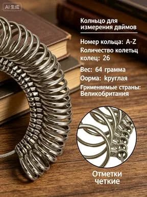 кольцемер и пальцемер ювелирный инструмент,Европейская версия