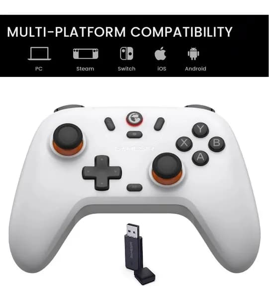 Геймпад беспроводной XInput GameSir Nova Lite для PC Android iOS Nintendo Switch Wireless Controller Bluetooth джойстик white