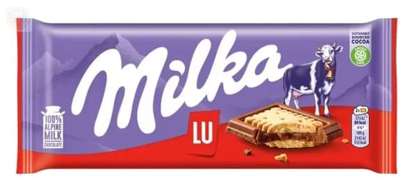 Шоколад молочный Милка с печеньем Лу, 87 г Возможно, вам понравится