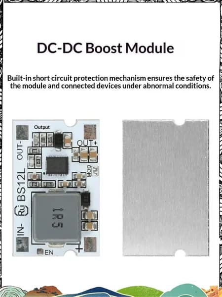 Модуль Повышающего Преобразователя DC-DC, Повышения 2.7-11V До 5V 12V, Защита От Зарядки/Разрядки, Усилительная Плата 5V.