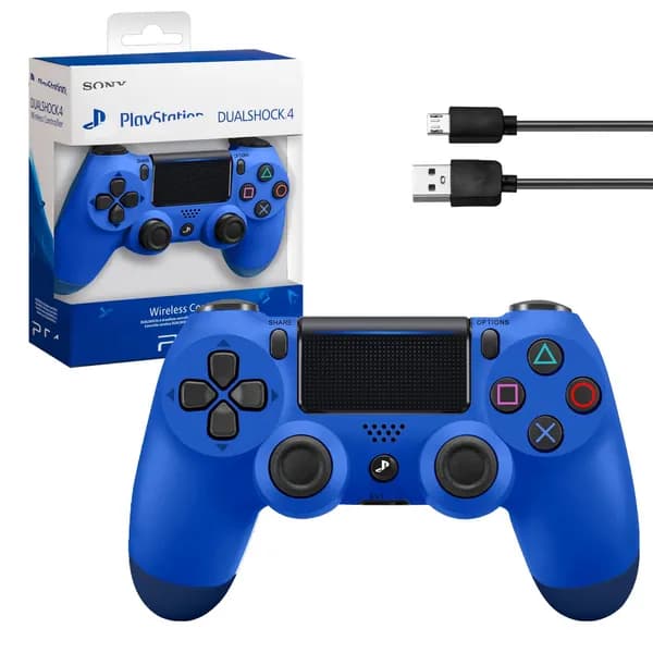 Джойстик PS4 DualShock беспроводной, Синий