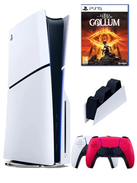 PS5 (ПС5) Игровая приставка Sony PlayStation 5 Slim disk+ геймпад+зарядное+ игра Gollum