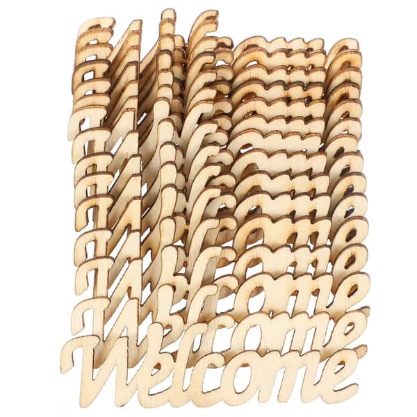Цветные деревянные буквы welcome для декорирования свадьбы и дома, 30 штук