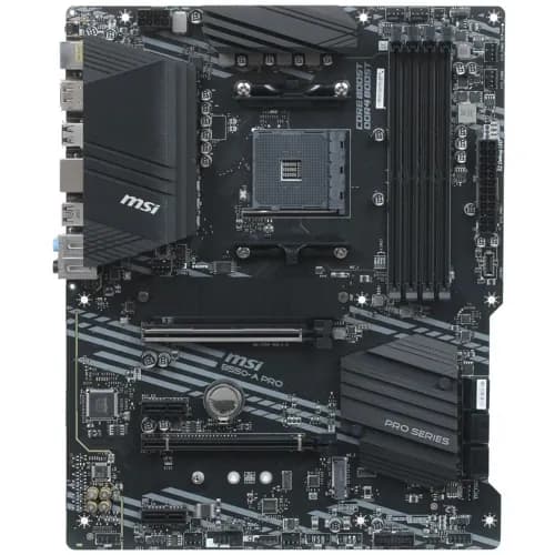Материнская плата MSI B550-A PRO Soc-AM4 AMD B550 4xDDR4 ATX AC97 8ch(7.1) GbLAN RAID+HDMI+DP