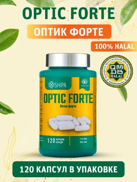 Optic Forte Лютеин и экстракт черники с витаминами А, Е, C / витамины для глаз, для улучшения зрения, 120 капсул