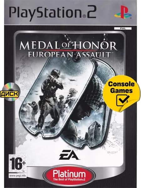 Игра PS2 Medal of Honor: European Assault (английская версия) (PlayStation 2, Английская версия)