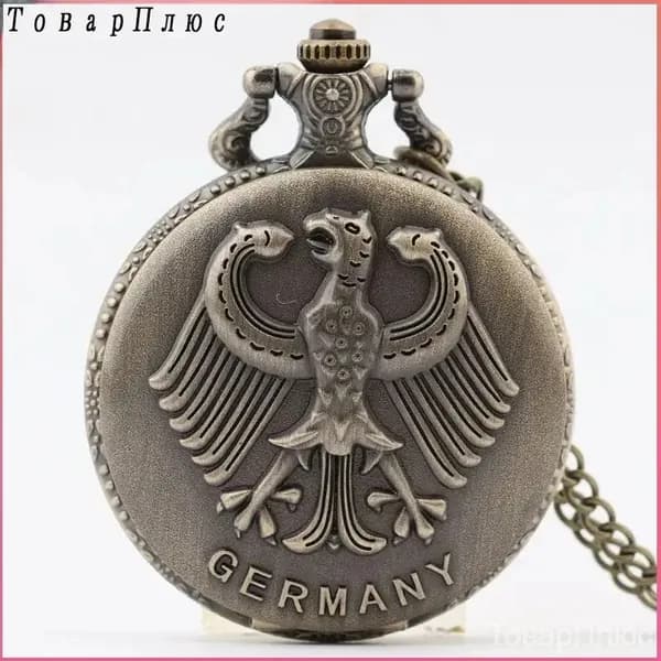 Карманные часы с орлом Replica Antique Flip (винтажные, в стиле ретро, подарок из Германии)