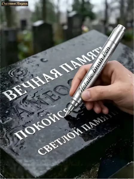 Маркер Масляный, толщина: 2.5 мм, 1 шт.для выделения текста, для декорирования