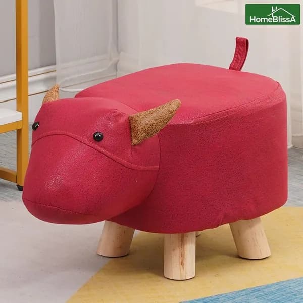 HomeBlissA Пуф, Искусственная кожа, Мех искусственный, 25х30х27 см
