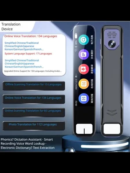 AI Smart Scan Pen для изучения языков, голосовой перевод