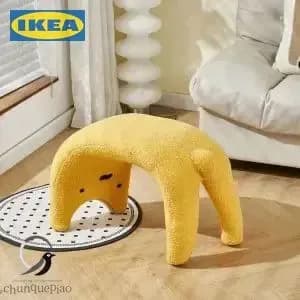 IKEA Банкетка, Мех искусственный, ПВХ (поливинилхлорид), 60х33х43 см