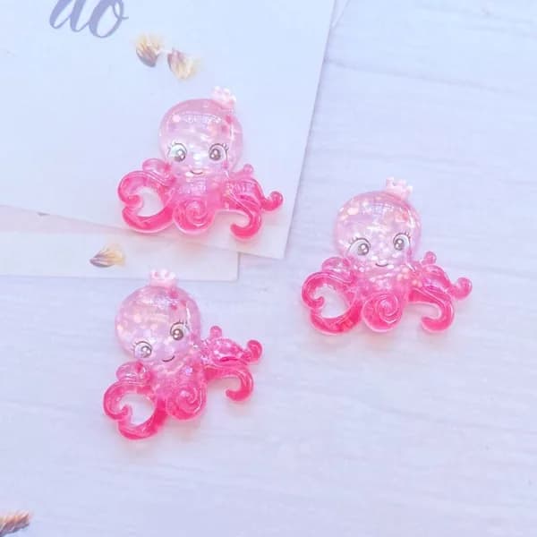 10pcs смоляная русалка / кролик / восьмилапая рыба DIY ювелирные аксессуары