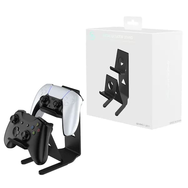 Металлическая подставка для геймпадов PS5, PS4, Xbox и Switch чёрного цвета
