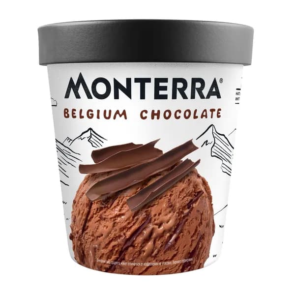 Мороженое Бельгийский шоколад 480 мл Monterra