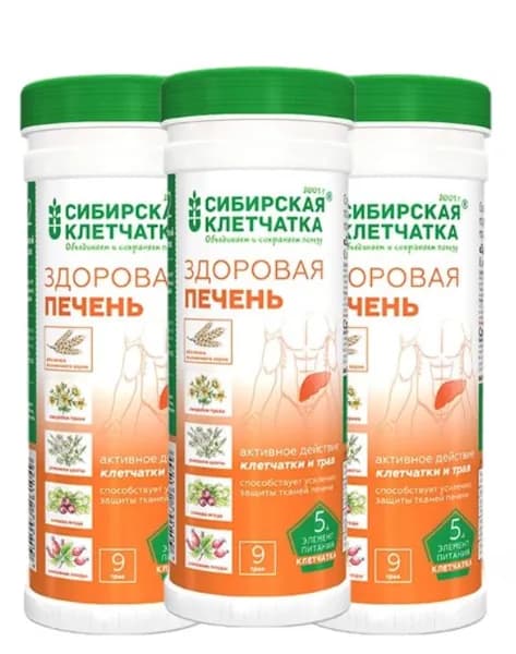 Сибирская клетчатка Здоровая печень 170 гр/3 уп
