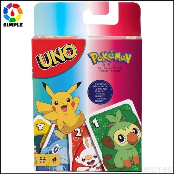 Настольная игра Mattel UNO Games Pokemon Sword & Shield Card Game, семейное развлечение, игра в покер. huiwanshangmao