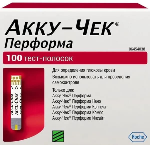 Тест-полоски Accu-Chek Performa, 100 шт