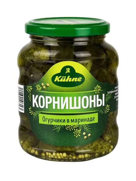 Корнишоны Kuhne маринованные, 330г