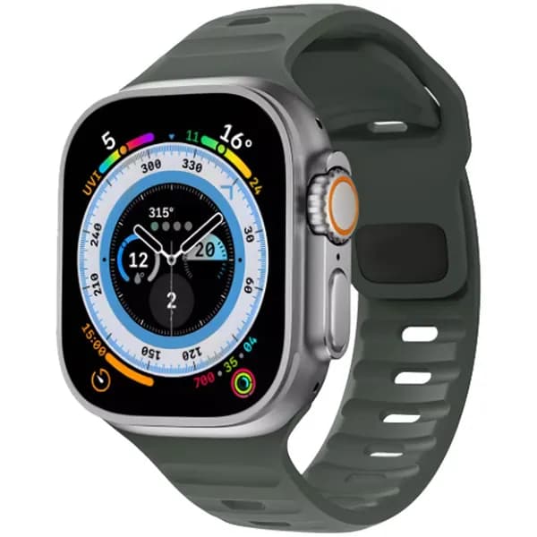 Спортивный ремешок для Apple Watch ремешок Ultra-2 49 мм 45 мм 40 мм 44 мм 41 мм 42 44 45 мм Силиконовый браслет iWatch Series 9 8 7 6 SE 5 4 3. Часы для бега, цифровые часы, умные часы