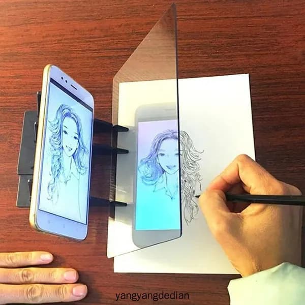 Оптическая копировальная доска для рисования, эскизная плита, универсальная подставка для телефона планшета, инструмент для начинающих художников