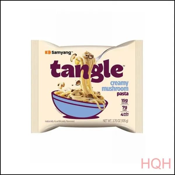 Tangle Samyang Лапша быстрого приготовления со сливочным соусом и грибами, (мягкая упаковка) 105 г.