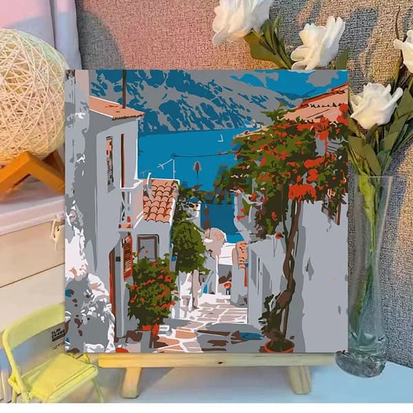 Картина по номерам, 20x20 CM, животные, пейзаж, подарок