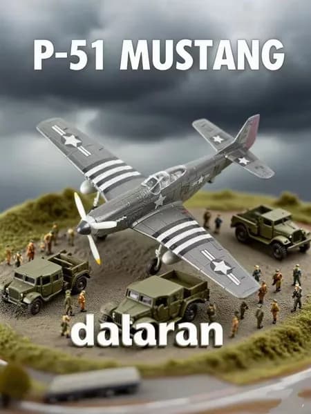 Самолет p-51 mustang(мустанг) 1/48 американская военная техника,Сборная модель без клея,пластиковая-Dalaran