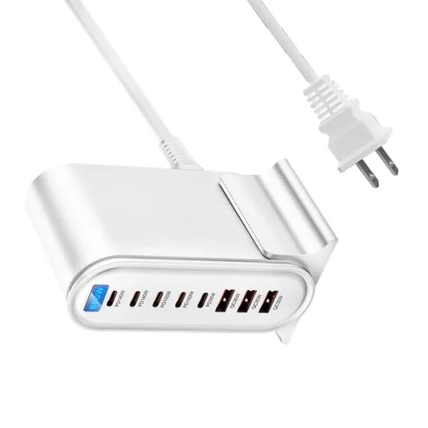 600W Быстрая зарядка 8 портов Зарядная станция PD140W Адаптер
