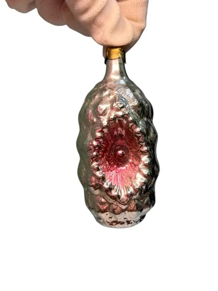 Советская винтажная елочная игрушка, Фонарик с прожектором. Сделано в СССР.