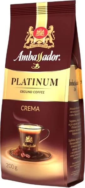 Кофе молотый Ambassador Platinum Crema 200г