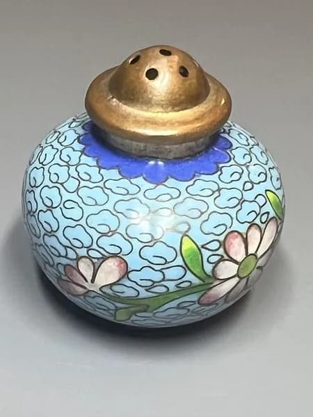Перечница, клуазоне, латунь, эмали, Китай, 1950-1970 гг.