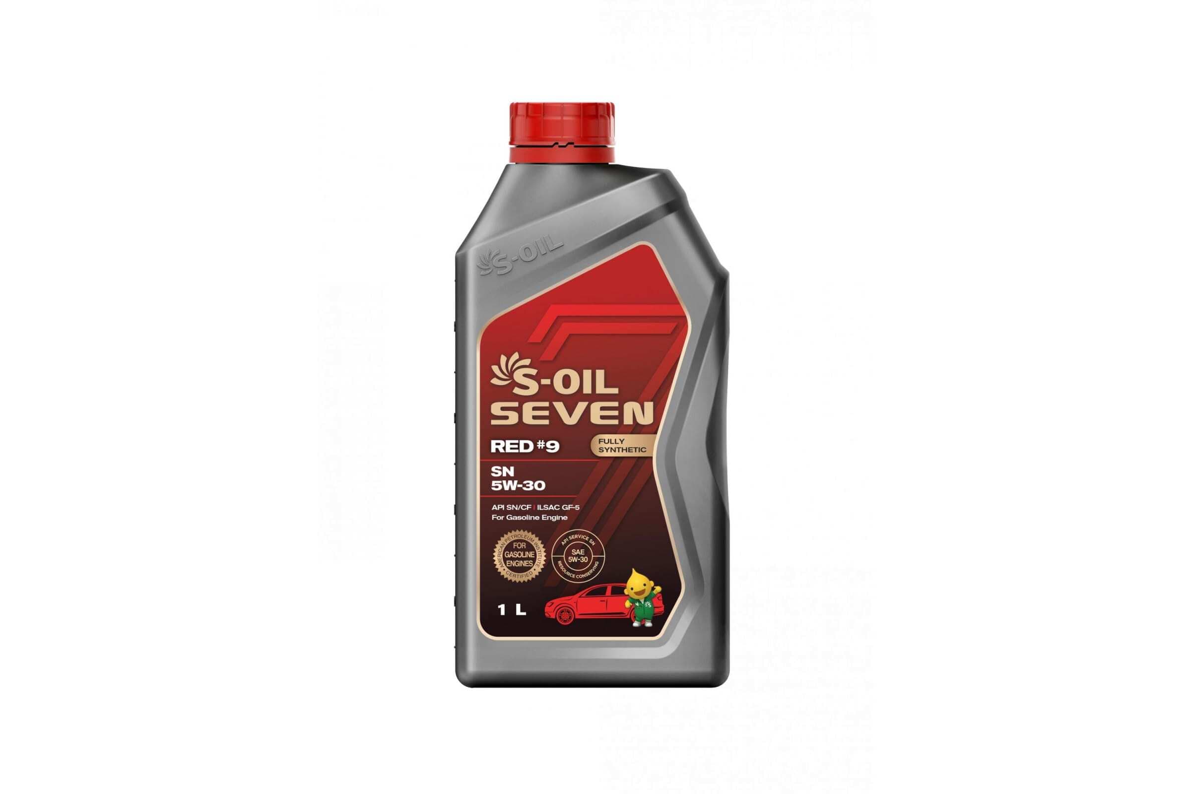 S-OIL SEVEN RED#9 SN 5W-30 Масло моторное, Синтетическое, 1 л