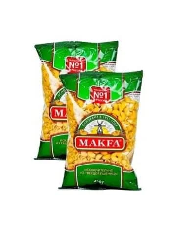 Макароны "Улитки" МАКFА,2шт по 400г