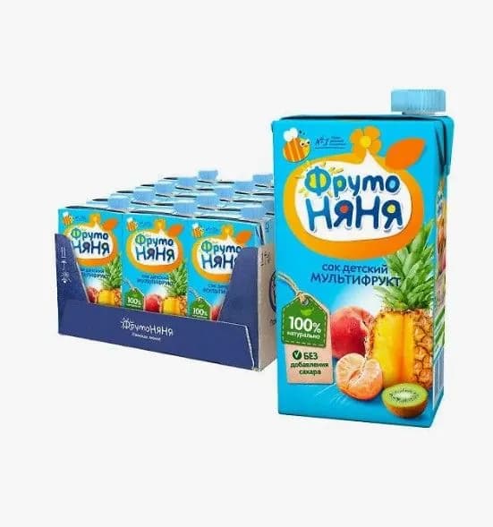 ФрутоНяня 0,5л.*12шт. Сок Мультифрукт