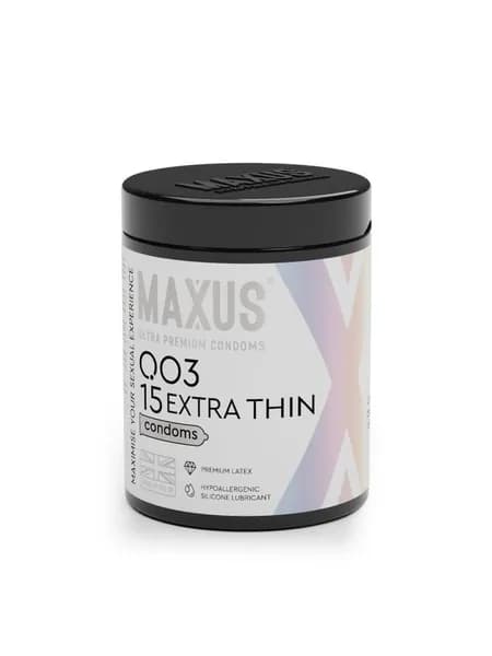 MAXUS 003, презервативы латексные, экстремально тонкие,15 шт