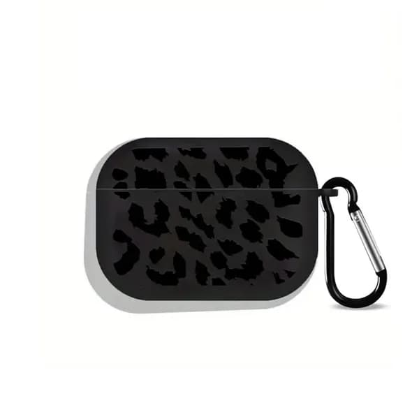 Черный леопардовый узор подходит для защитной оболочки AirPods 1/2 поколения-Airpods pro