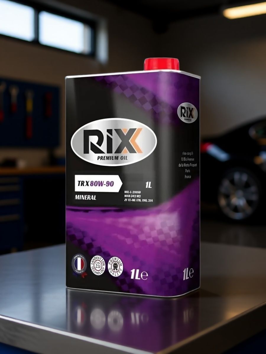 Трансмиссионное масло минеральное RIXX TRV 80W-90 GL-4 1 л