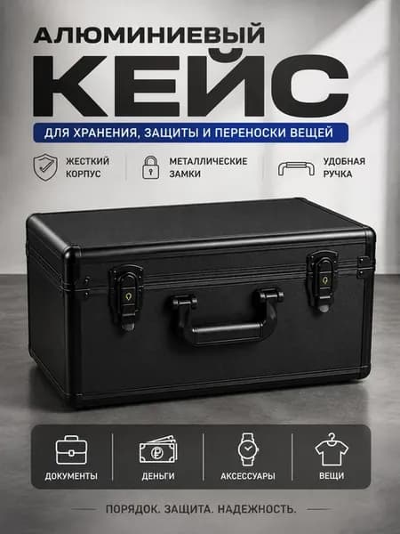 Защитный кейс алюминиевый 40х28х16 см