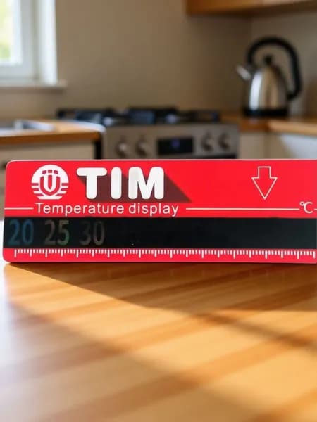 Термометр-полоска на коллекторах подачи (красный), TIM, M323-1
