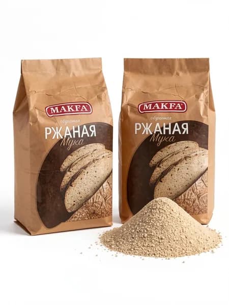 Мука ржаная обдирная Makfa хлебопекарная, 2 кг