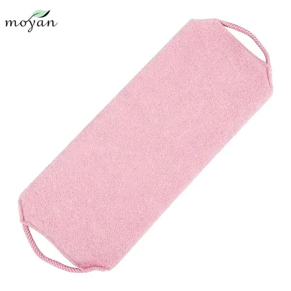 Мочалка длинная для душа и тела, банный пояс с ручками, для спины, массажная, 45 см
