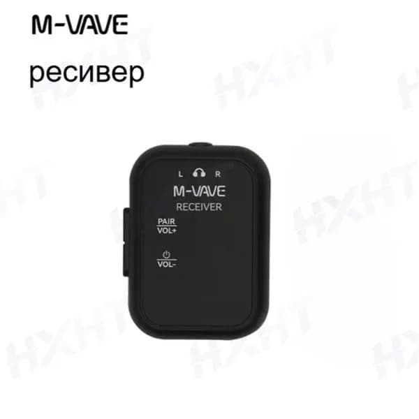 M-VAVE WP-12: 2.4G Беспроводная Мониторная Аудиосистема, Передача Стерео/моно, С Диктофоном (приемник)