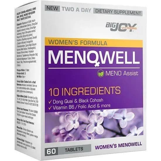 Suda Vitamin - Женская формула Menowell - менопауза, экстракты трав, витамины группы B, 60 таблеток
