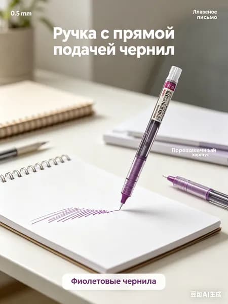 Набор ручек Гелевая, толщина линии: 0.38 мм, цвет: Фуксия