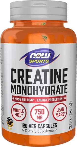 NOW Creatine Monohydrate 750 мг 120 капсул (креатин моногидрат)