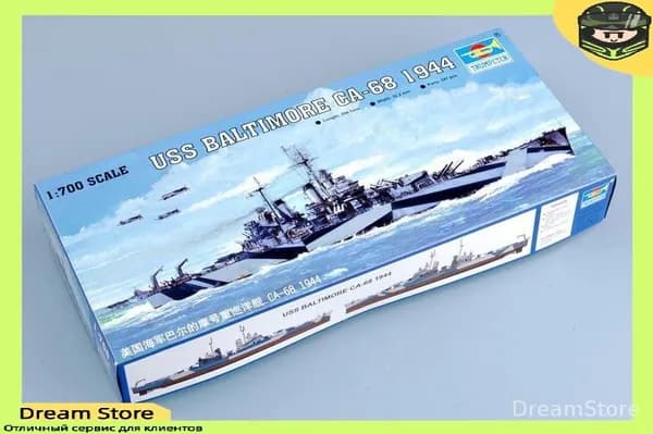 Trumpeter 05725 1/700 USS Baltimore CA-68 1944 сборная модель корабля