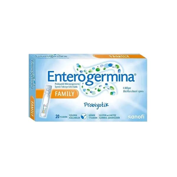 Enterogermina Family 20 флаконов, содержащих пробиотики