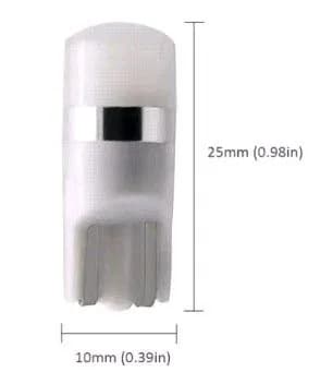 Лампа светодиодная 12V T10 бесцок. 1 диод LED белая, 67Lm, 6000K (W5W) CANBUS (обманка) Pro