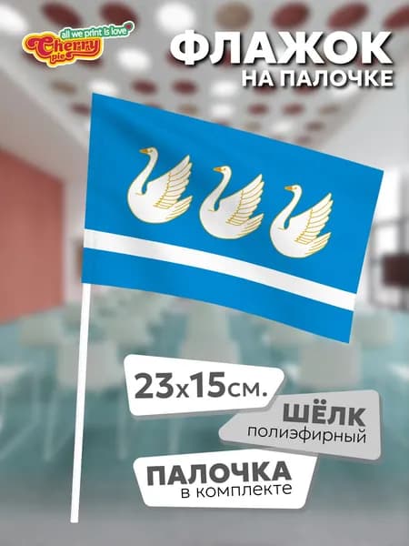 Флаг 23x15 на палочке Стерлитамак (Башкортостан)
