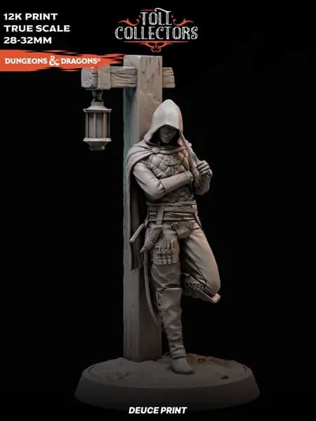 ДнД Миниатюра DnD / Dungeons & Dragons / Полуэльф Плут Бандит Toll Collectors, 1 фигурка